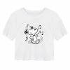 Licensed Character Juniors' Peanuts Dancing Graphic Cropped Tee -Licensed Character Shop unnamed file 10001