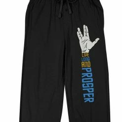 Licensed Character Men's Star Trek Spock Hand Live Long Sleep Pants -Licensed Character Shop unnamed file 10047