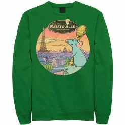 Licensed Character Men's Disney / Pixar Ratatouille Over Look Paris Sweatshirt Red -Licensed Character Shop unnamed file 10050