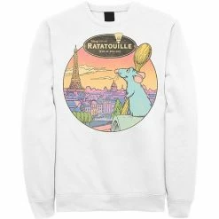 Licensed Character Men's Disney / Pixar Ratatouille Over Look Paris Sweatshirt Red -Licensed Character Shop unnamed file 10056