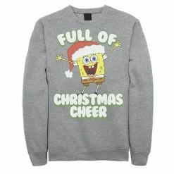 Licensed Character Men's SpongeBob SquarePants Full Of Cheer Sweatshirt Athletic Heather 9 Licensed Character Men's SpongeBob SquarePants Full Of Cheer Sweatshirt Athletic Heather -Licensed Character Shop unnamed file 10080