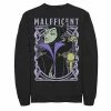 Licensed Character Men's Disney Sleeping Beauty Maleficent Old School Poster Sweatshirt Charcoal Heather -Licensed Character Shop unnamed file 10103