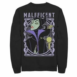 Licensed Character Men's Disney Sleeping Beauty Maleficent Old School Poster Sweatshirt Charcoal Heather -Licensed Character Shop unnamed file 10104