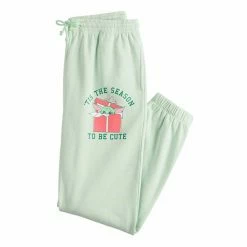 Licensed Character Juniors' Star Wars The Mandalorian "Tis The Season To Be Cute" Grogu AKA Baby Yoda Christmas Joggers -Licensed Character Shop unnamed file 1014