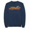 Licensed Character Men's Star Wars Millennium Falcon Retro Title Logo Sweatshirt Navy -Licensed Character Shop unnamed file 10141