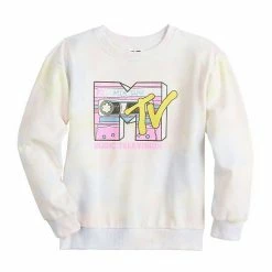 Licensed Character Girls 7-16 MTV Mix Tape Fleece Crew