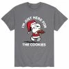 Licensed Character Men's Peanuts Here For Cookies Tee Charcoal -Licensed Character Shop unnamed file 1019