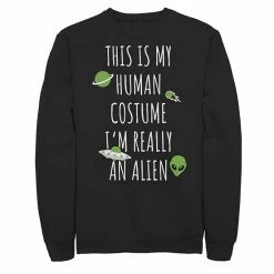 Licensed Character Men's This Is My Human Costume I'n An Alien Fleece