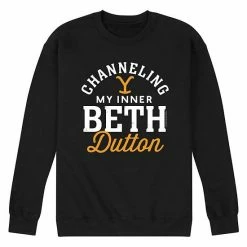 Alternative view of Licensed Character Men's Yellowstone Inner Beth Sweatshirt Grey
