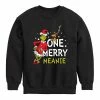 Licensed Character Boys 8-20 Dr. Seuss How The Grinch Stole Christmas Meanie Graphic Sweatshirt Gray