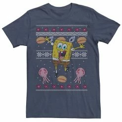 Licensed Character Men's Nickelodeon SpongeBob SquarePants Jellyfish Christmas Tee Red -Licensed Character Shop unnamed file 10424