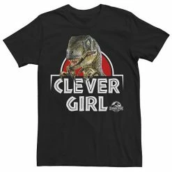 Licensed Character Men's Jurassic Park Velociraptor Real Clever Tee Navy Heather -Licensed Character Shop unnamed file 10468