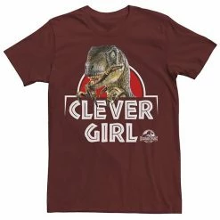 Licensed Character Men's Jurassic Park Velociraptor Real Clever Tee Navy Heather -Licensed Character Shop unnamed file 10469