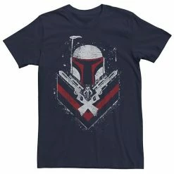 Licensed Character Men's Star Wars Boba Fett No Threats Only Promises Tee Navy Heather