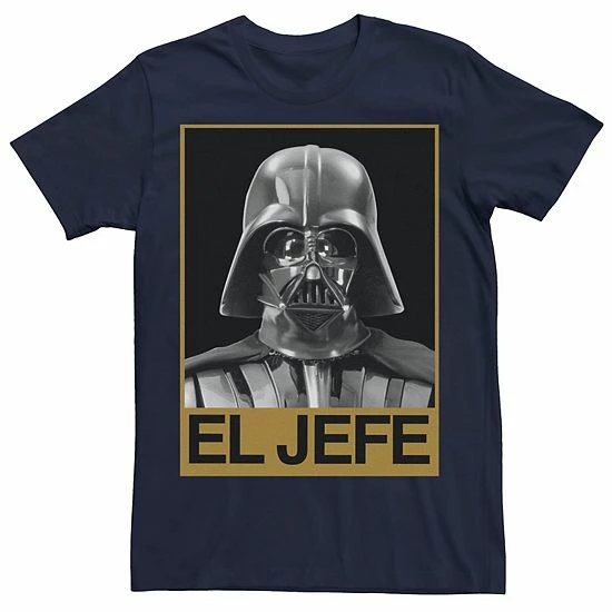 Licensed Character Men's Star Wars Darth Vader El Jefe Portrait Tee Charcoal 6 Licensed Character Men's Star Wars Darth Vader El Jefe Portrait Tee Charcoal - Image 4