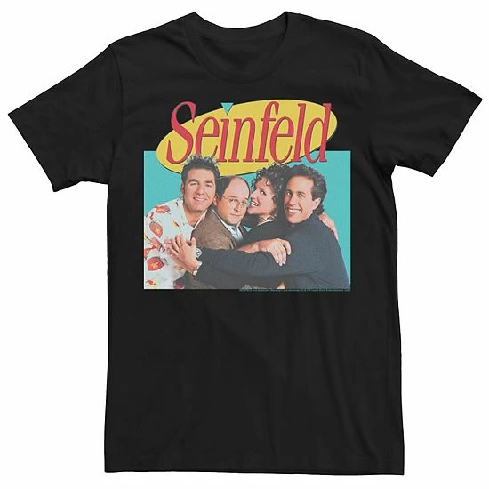 Licensed Character Men's Seinfeld Group Cast Logo Poster Tee White 5 Licensed Character Men's Seinfeld Group Cast Logo Poster Tee White - Image 3