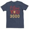 Licensed Character Men's Marvel Iron Man Love You 3000 Tee Black -Licensed Character Shop unnamed file 10524