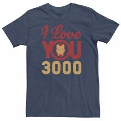 Licensed Character Men's Marvel Iron Man Love You 3000 Tee Black