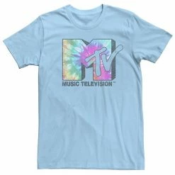 Licensed Character Men's MTV Vintage Tie Dye Logo Tee Athletic Heather -Licensed Character Shop unnamed file 10559