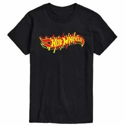Licensed Character Men's Hot Wheels Logo Tee Black