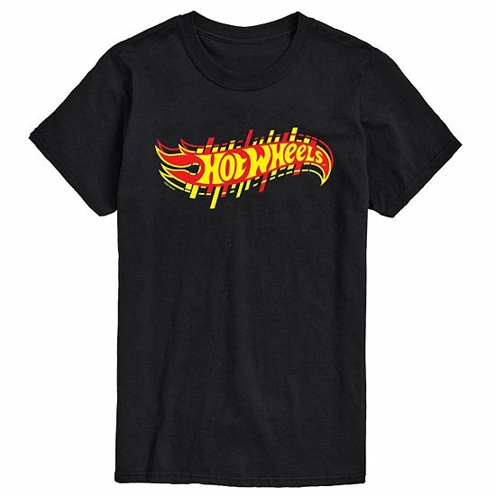Licensed Character Men's Hot Wheels Logo Tee Black 4 Licensed Character Men's Hot Wheels Logo Tee Black - Image 2