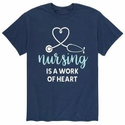 Licensed Character Men's Nurses Work Of Heart Tee Black -Licensed Character Shop unnamed file 10633
