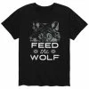 Licensed Character Men's Feed The Wolf Tee Black -Licensed Character Shop unnamed file 10641