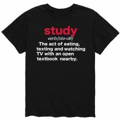 Licensed Character Men's Study Definition Tee Black