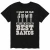 Licensed Character Men's I May Be Old Best Bands Tee Black -Licensed Character Shop unnamed file 10647