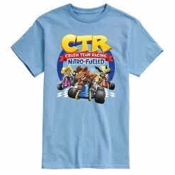 Licensed Character Men's Crash Bandicoot Racing Tee Blue -Licensed Character Shop unnamed file 10653