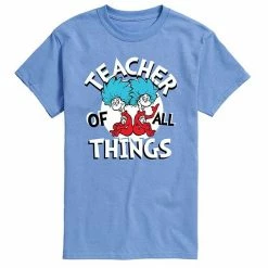 Licensed Character Men's Dr. Seuss Teacher Of All Things Tee Beige Khaki -Licensed Character Shop unnamed file 10693