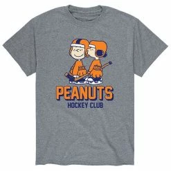 Licensed Character Men's Peanuts Hockey Club Tee Blue