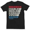 Licensed Character Men's Top Gun Colorful Name Stack Tee -Licensed Character Shop unnamed file 10716