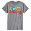 Licensed Character Men's Dr. Seuss Love Reading Tee Beige Khaki