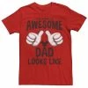 Licensed Character Men's Disney Mickey Mouse What Awesome Dads Look Like Tee -Licensed Character Shop unnamed file 10731
