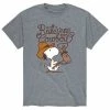 Licensed Character Men's Peanuts Ride Em Cowboy Tee Grey -Licensed Character Shop unnamed file 10748