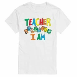 Licensed Character Men's Dr. Seuss Teacher I Am Tee White -Licensed Character Shop unnamed file 10753
