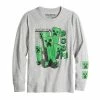 Licensed Character Boys 8-20 Minecraft Creepers Video Game Long Sleeve Graphic Tee -Licensed Character Shop unnamed file 1076