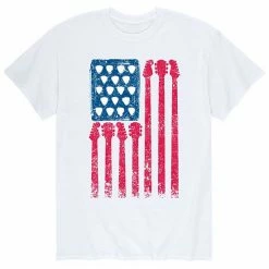 Licensed Character Men's Guitar American Flag Tee White -Licensed Character Shop unnamed file 10762