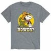 Licensed Character Men's Peanuts Howdy Tee White -Licensed Character Shop unnamed file 10766