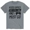 Licensed Character Men's Video Games Are Calling Tee Grey -Licensed Character Shop unnamed file 10775