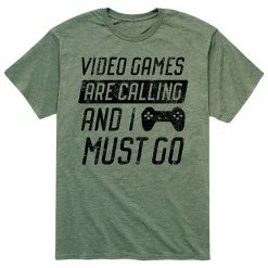 Licensed Character Men's Video Games Are Calling Tee Grey -Licensed Character Shop unnamed file 10777