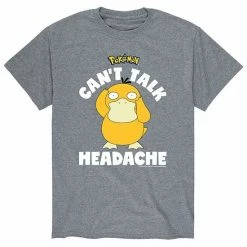 Licensed Character Men's Pokemon Psyduck Headache Tee Green -Licensed Character Shop unnamed file 10783
