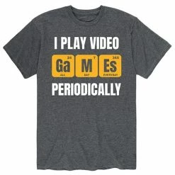 Licensed Character Men's Play Video Games Periodically Tee Blue -Licensed Character Shop unnamed file 10799