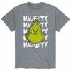 Licensed Character Men's Dr. Seuss The Grinch Naughty Tee Athletic Heather -Licensed Character Shop unnamed file 10815