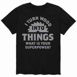Licensed Character Men's Turn Wood Into Things Tee