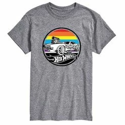 Licensed Character Men's Hot Wheels Flame Care Ride Tee Beige Khaki