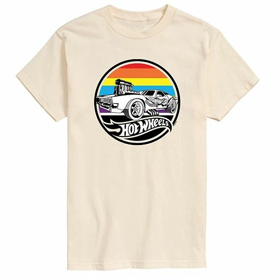 Licensed Character Men's Hot Wheels Flame Care Ride Tee Beige Khaki 5 Licensed Character Men's Hot Wheels Flame Care Ride Tee Beige Khaki - Image 3