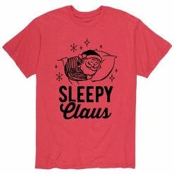 Licensed Character Men's Sleepy Claus Tee Red -Licensed Character Shop unnamed file 10889