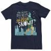 Licensed Character Men's Elf Buddy Don't Eat The Yellow Snow Skyline Text Poster Tee -Licensed Character Shop unnamed file 10936